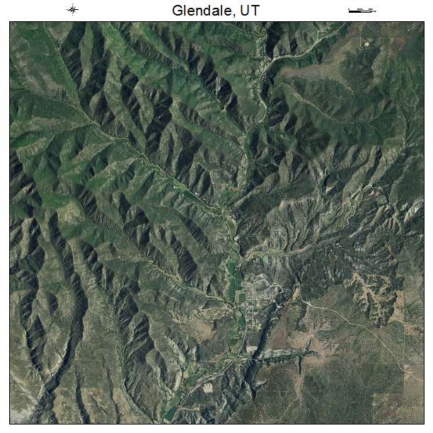Glendale, UT air photo map