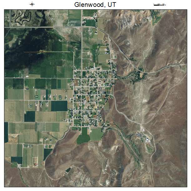 Glenwood, UT air photo map