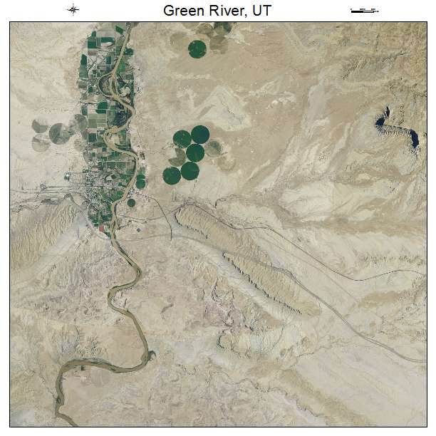 Green River, UT air photo map