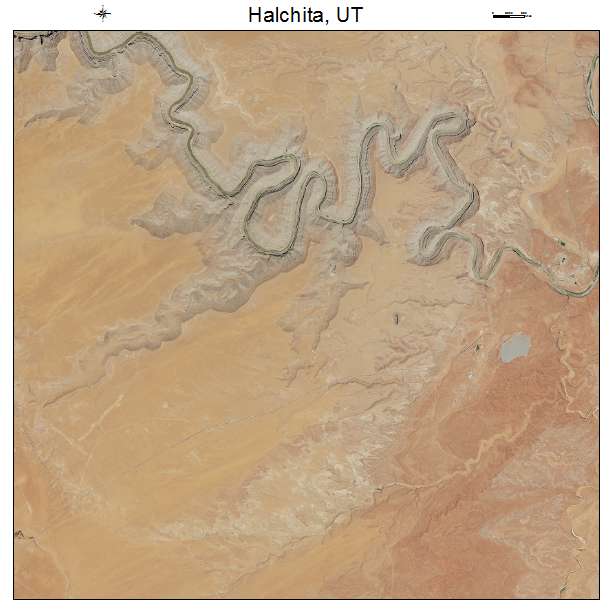 Halchita, UT air photo map