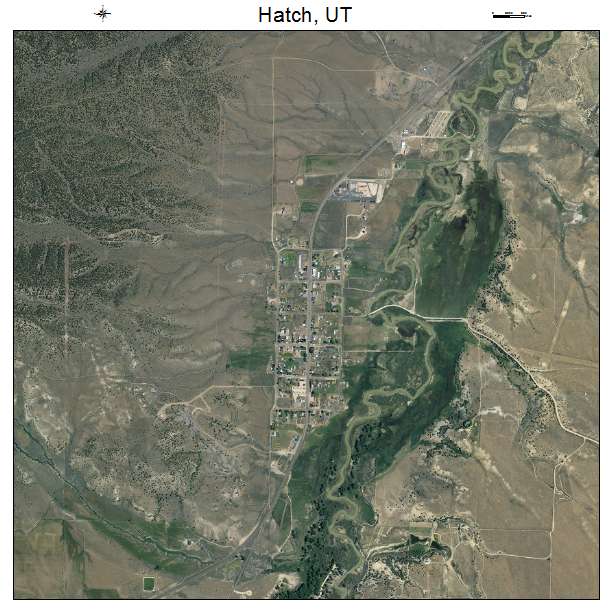 Hatch, UT air photo map