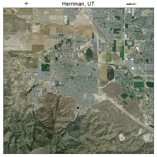 Herriman, UT air photo map