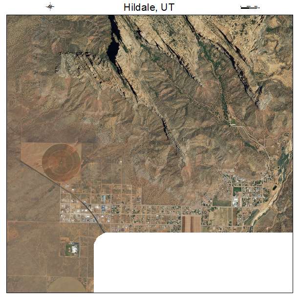 Hildale, UT air photo map