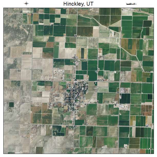 Hinckley, UT air photo map