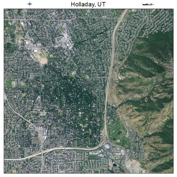 Holladay, UT air photo map