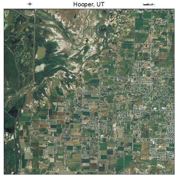 Hooper, UT air photo map
