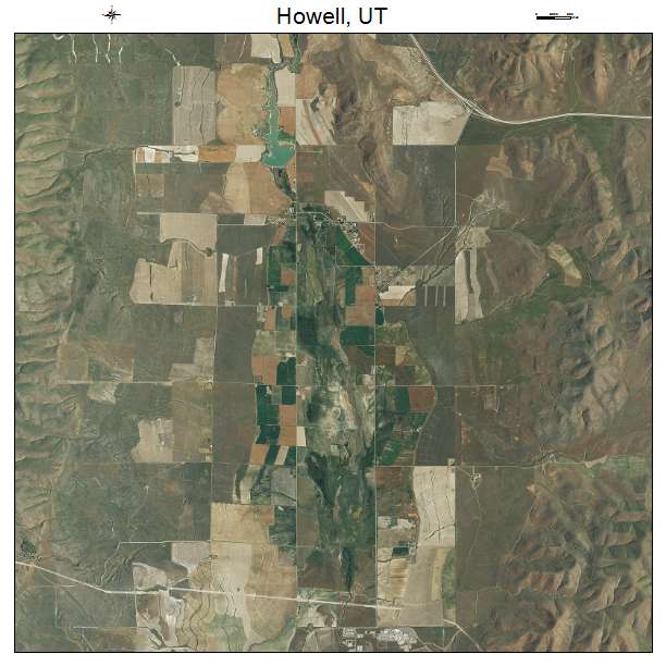 Howell, UT air photo map