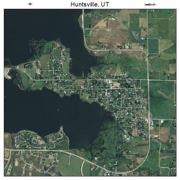 Huntsville, UT air photo map
