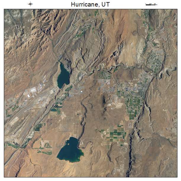 Hurricane, UT air photo map