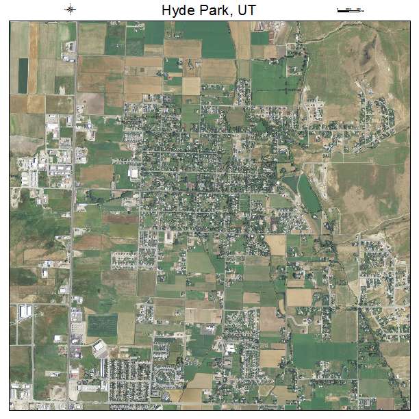 Hyde Park, UT air photo map