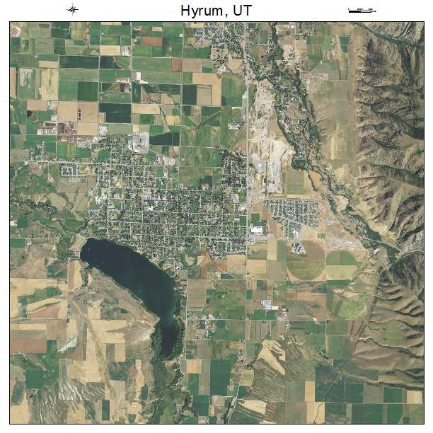 Hyrum, UT air photo map