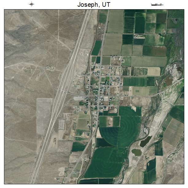 Joseph, UT air photo map