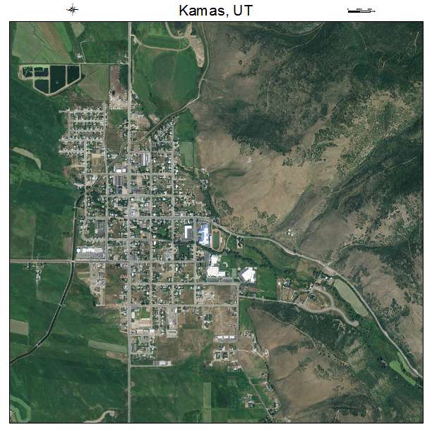 Kamas, UT air photo map