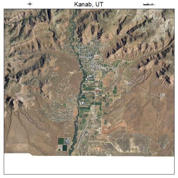 Kanab, UT air photo map