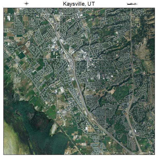 Kaysville, UT air photo map