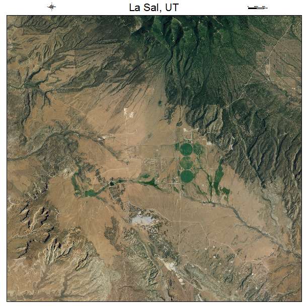 La Sal, UT air photo map