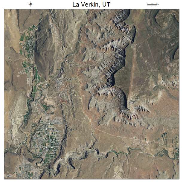 La Verkin, UT air photo map