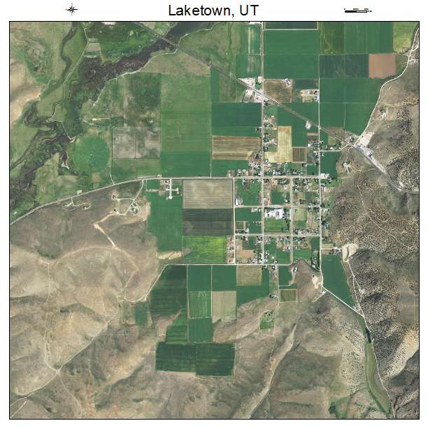 Laketown, UT air photo map