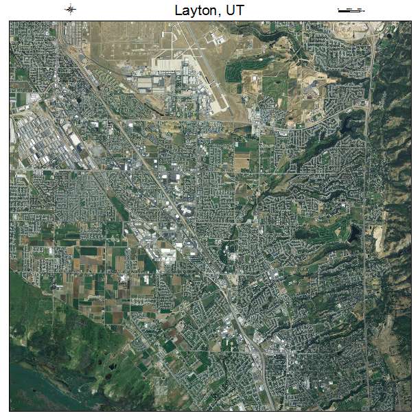 Layton, UT air photo map