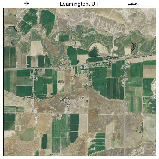 Leamington, UT air photo map