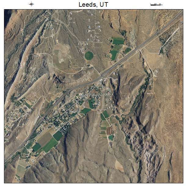 Leeds, UT air photo map