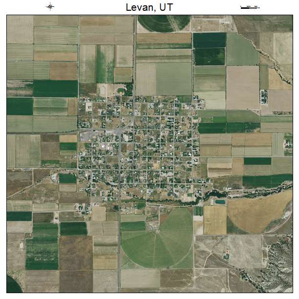 Levan, UT air photo map