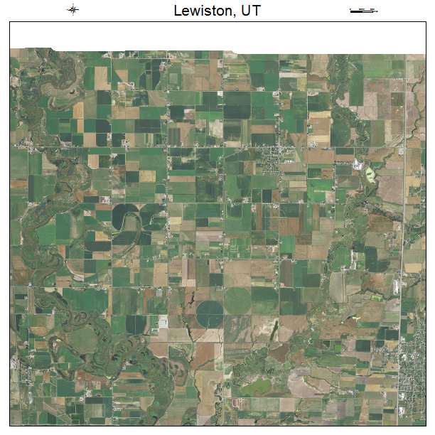 Lewiston, UT air photo map