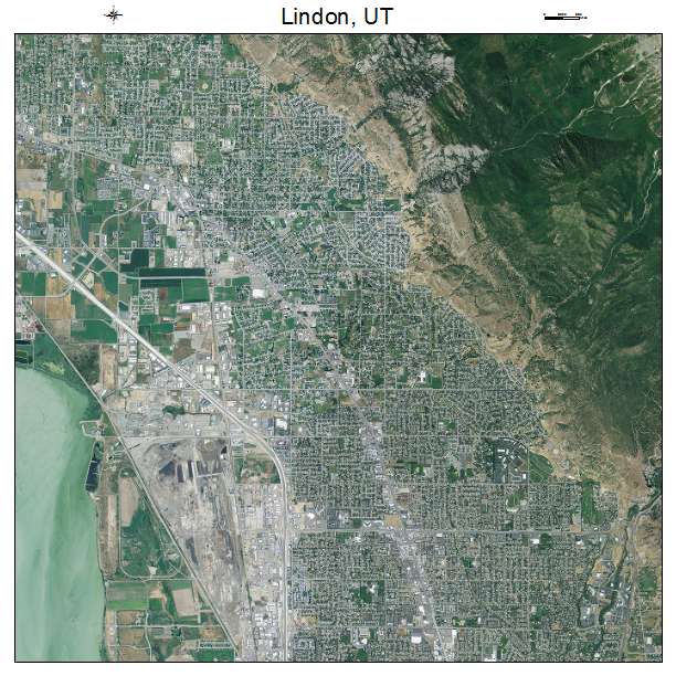 Lindon, UT air photo map