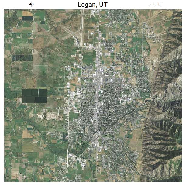 Logan, UT air photo map