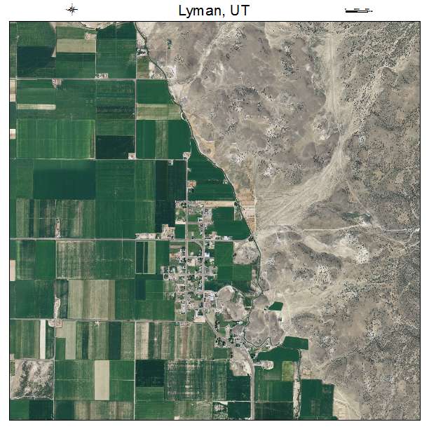 Lyman, UT air photo map