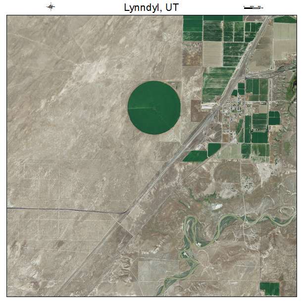 Lynndyl, UT air photo map