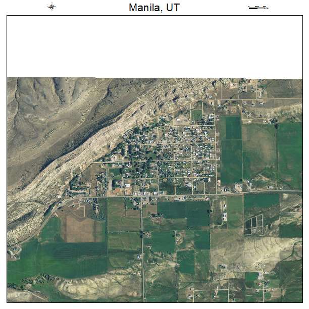 Manila, UT air photo map