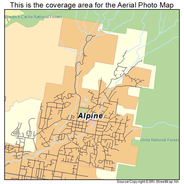Alpine, UT location map 