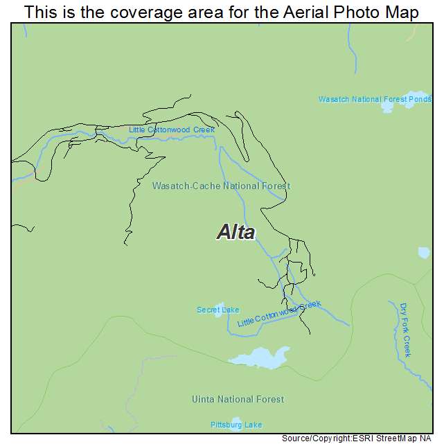 Alta, UT location map 