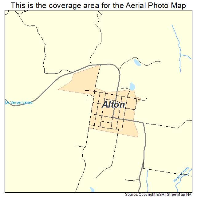 Alton, UT location map 