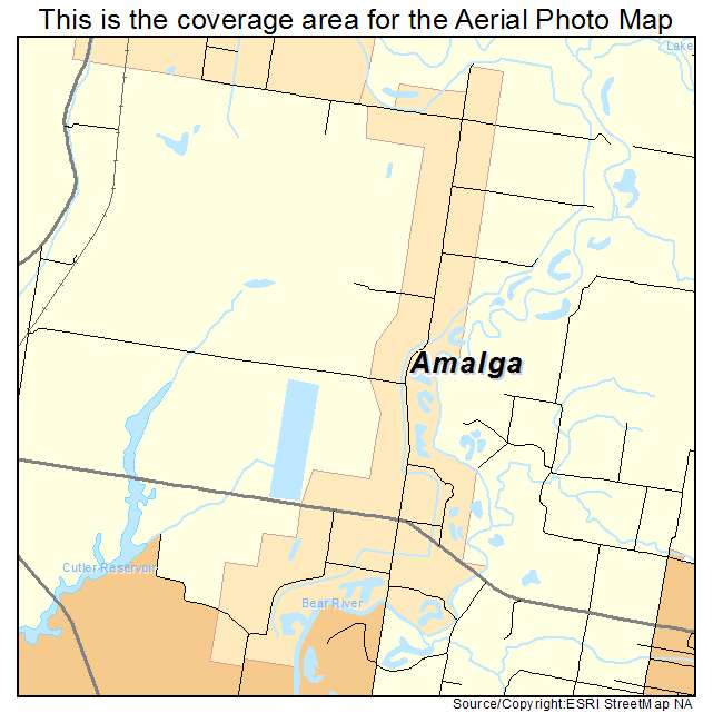 Amalga, UT location map 