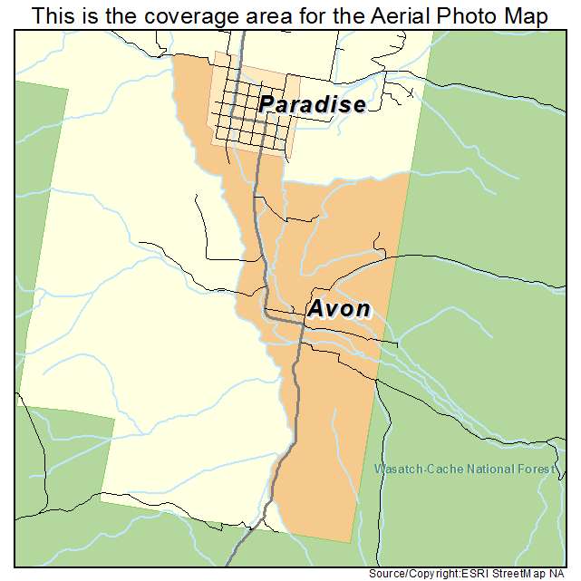Avon, UT location map 