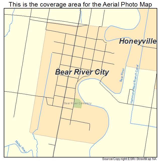 Bear River City, UT location map 