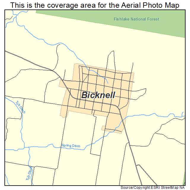 Bicknell, UT location map 