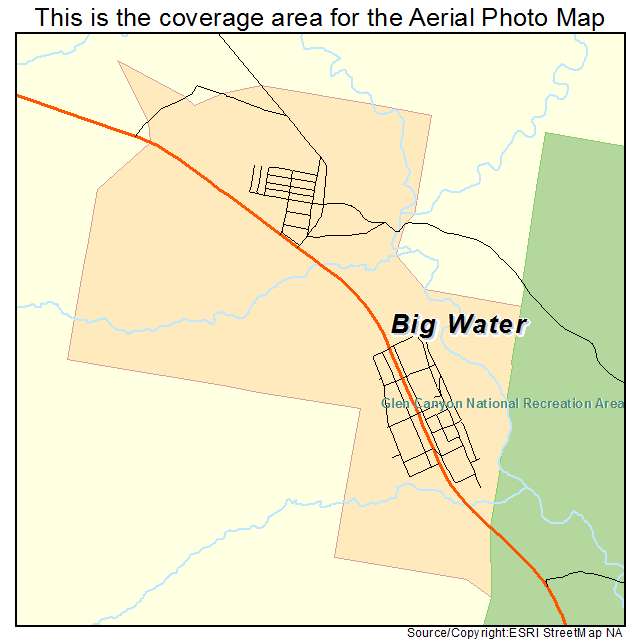 Big Water, UT location map 