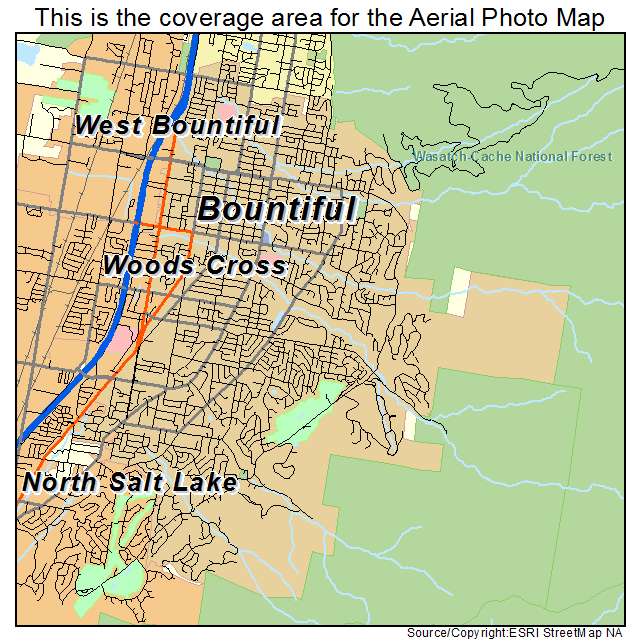 Bountiful, UT location map 