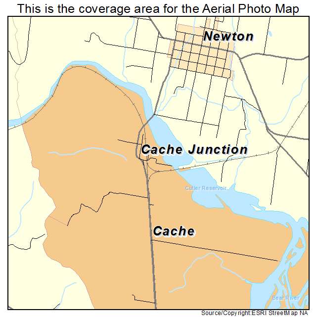 Cache, UT location map 