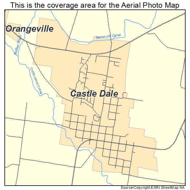 Castle Dale, UT location map 