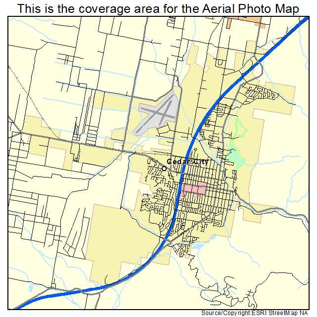 Cedar City, UT location map 