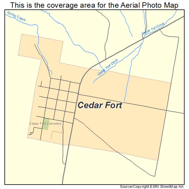 Cedar Fort, UT location map 