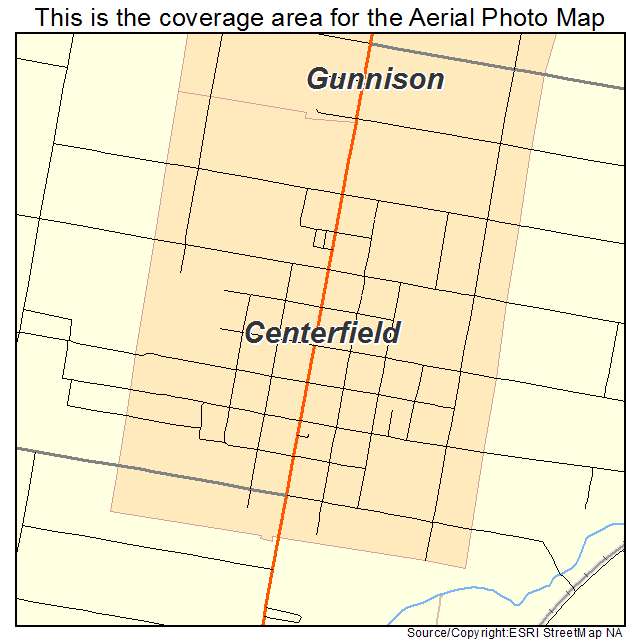 Centerfield, UT location map 