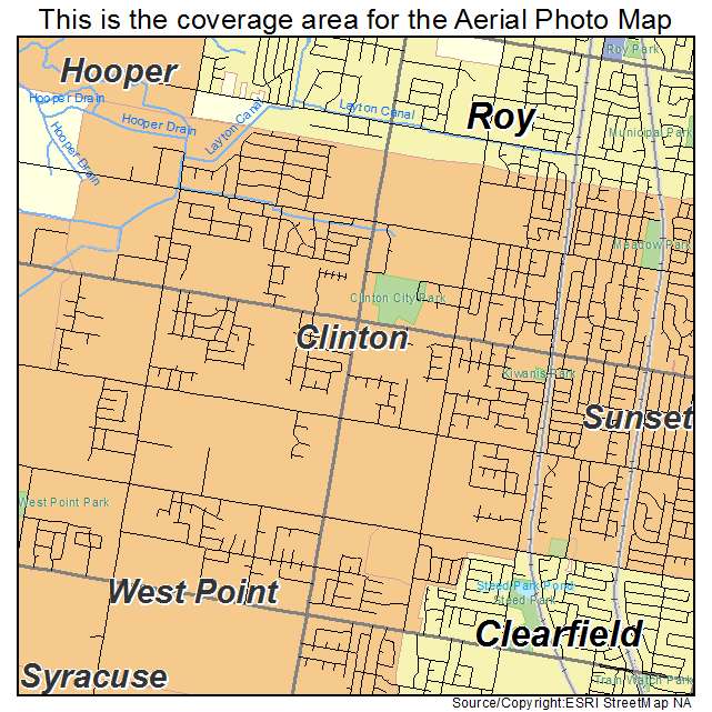 Clinton, UT location map 