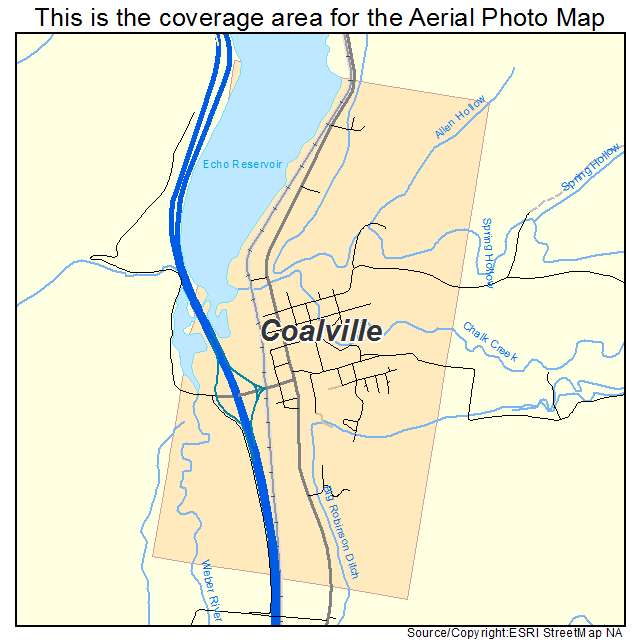 Coalville, UT location map 