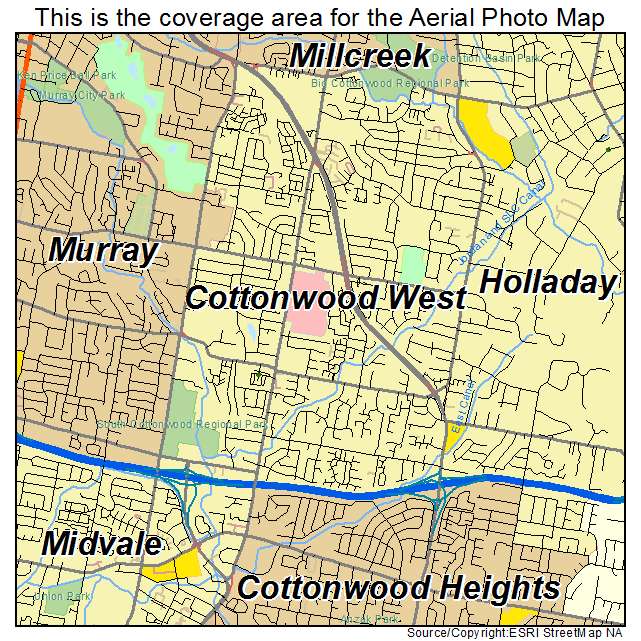 Cottonwood West, UT location map 