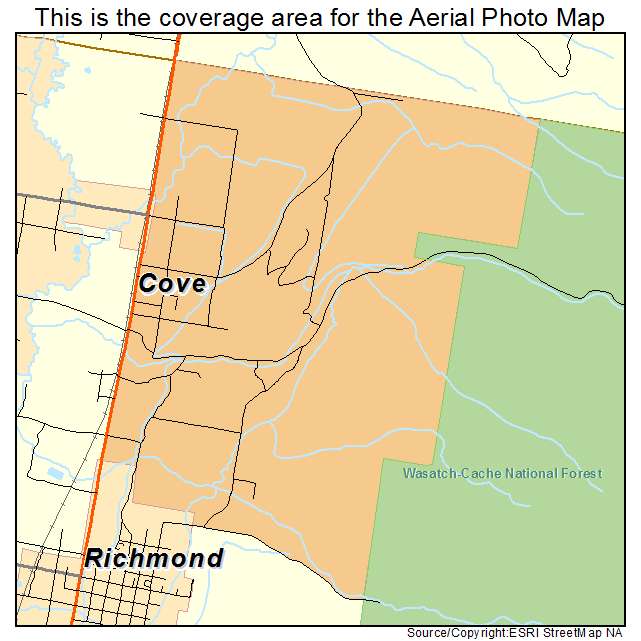 Cove, UT location map 